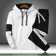 Load image into Gallery viewer, Sets Tracksuit Men Autumn Winter Hooded Sweatshirt Drawstring Outfit Sportswear 2020 Male Suit Pullover Two Piece Set Casual