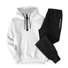 Load image into Gallery viewer, Sets Tracksuit Men Autumn Winter Hooded Sweatshirt Drawstring Outfit Sportswear 2020 Male Suit Pullover Two Piece Set Casual