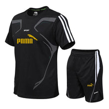 Load image into Gallery viewer, Summer Tracksuit Men Sweat Suit Fashion Casual Men&#39;s Sets Mens Clothes Quick Drying T Shirt Short Pants Brand Men&#39;s Sportsuits
