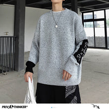 Load image into Gallery viewer, Privathinker Korean Men&#39;s O neck Long Sleeve Sweaters 2020 Autumn Man Casual Knitted Pullovers Warm Tops Oversized Male Clothes
