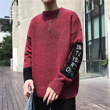Load image into Gallery viewer, Privathinker Korean Men&#39;s O neck Long Sleeve Sweaters 2020 Autumn Man Casual Knitted Pullovers Warm Tops Oversized Male Clothes
