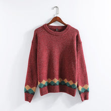 Load image into Gallery viewer, Privathinker Korean Patchwork Men&#39;s Knitted Sweaters Hip Hop Man Casual Loose Pullovers Streetwear Men Warm Tops Sweater
