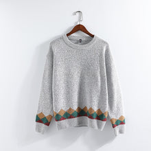 Load image into Gallery viewer, Privathinker Korean Patchwork Men&#39;s Knitted Sweaters Hip Hop Man Casual Loose Pullovers Streetwear Men Warm Tops Sweater
