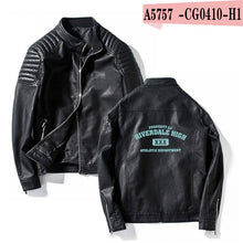 Load image into Gallery viewer, Southside Riverdale Stand collar Leather Jackets Serpents Men Riverdale Streetwear Leather Brand south side serpents
